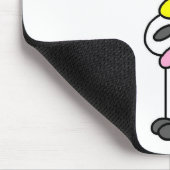 Kuh-Stickfigur-Mauspad Mousepad (Ecke)
