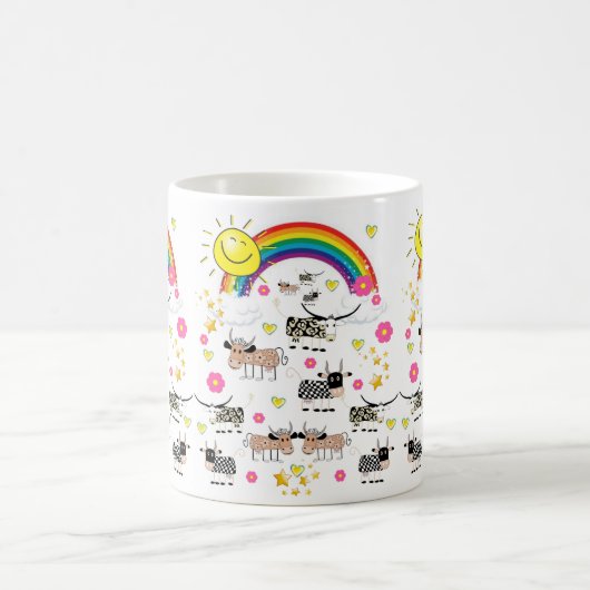 Kuh Sun Rainbow Tasse (Mittel)