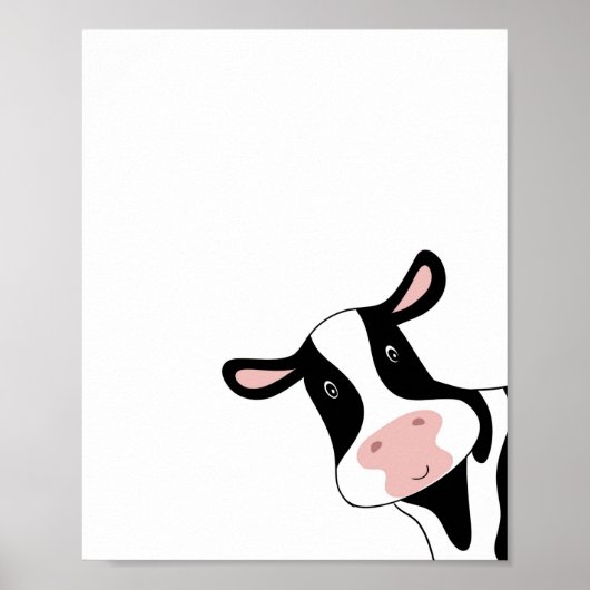 Kuh, süße Kuh, Tier Poster (Vorne)