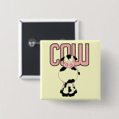 Kuh-T-Shirts und Geschenke Button (Vorne & Hinten)