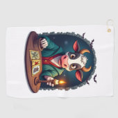Kuh-Tarot des Schreckens Golfhandtuch (Horizontal)