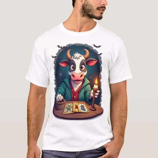 Kuh-Tarot des Schreckens T-Shirt (Vorderseite)