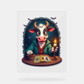 Kuh-Tarot des Terrors Acrylschild (Vorderseite)