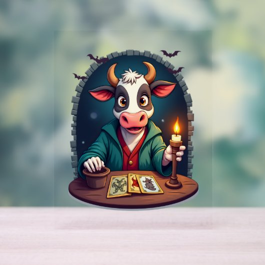 Kuh-Tarot des Terrors Acrylschild (Neutral)