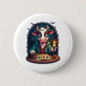 Kuh-Tarot des Terrors Button (Vorderseite)