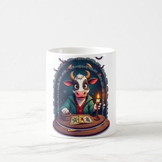 Kuh-Tarot des Terrors Kaffeetasse (Mittel)