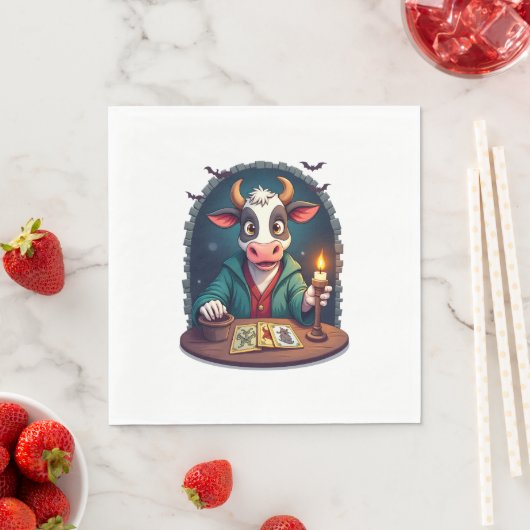 Kuh-Tarot des Terrors Serviette (Beispiel)