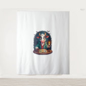 Kuh-Tarot des Terrors Wandteppich (Vorderseite)