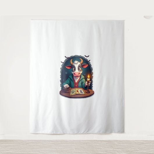 Kuh-Tarot des Terrors Wandteppich (Vorderseite)