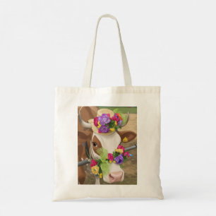 Kuh-Tasche mit Dekor Tragetasche