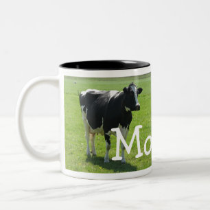 Kuh-Tasse Zweifarbige Tasse
