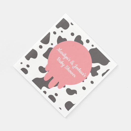 Kuh Teats Babydusche Farm Napkins Serviette (Ecke)