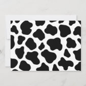 Kuh Thema Kinderdusche Danke Karte (Rückseite)