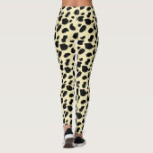 Kuh Tier Haut Farb Muster Design Leggings (Rückseite)