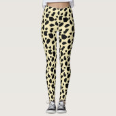 Kuh Tier Haut Farb Muster Design Leggings (Vorderseite)