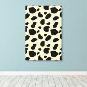 Kuh Tier Haut Farb Muster Design Leinwanddruck (Insitu (Holzboden))