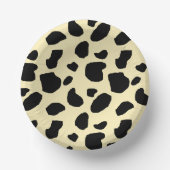 Kuh Tier Haut Farb Muster Design Pappteller (Vorderseite)