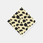 Kuh Tier Haut Farb Muster Design  Serviette (Ecke)