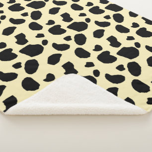 Kuh Tier Haut Farb Muster Design Sherpadecke