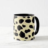 Kuh Tier Hautfarbmuster Design Tasse (VorderseiteRechts)