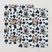 Kuh Tier Muster Design Postkarte (Vorne/Hinten)