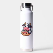 Kuh Tierfutter Pizza Margherita Feinschmecker _2 Trinkflasche (Vorne)