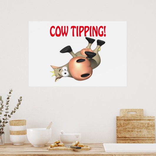 Kuh-Tippen Poster (Küche)