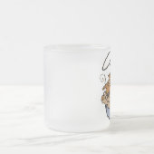 Kuh-Torten-mattierte GlasTasse 10 Unze Mattglastasse (Mittel)