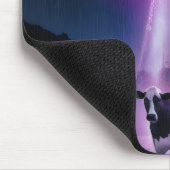 Kuh trifft Außerirdischen. Mousepad (Ecke)