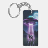 Kuh trifft Außerirdischen. Schlüsselanhänger (Vorderseite links)