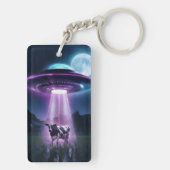 Kuh trifft Außerirdischen. Schlüsselanhänger (Rückseite)