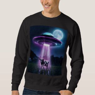 Kuh trifft Außerirdischen. Sweatshirt