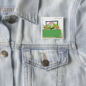 Kuh TV Shows Lustiger Cartoon Button (Beispiel)