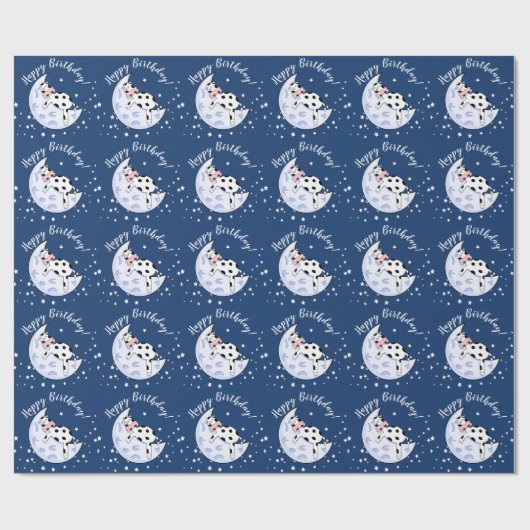 Kuh über dem Mond Geschenkpapier (Flach)