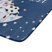 Kuh über dem Mond Schneidebrett (Ecke)