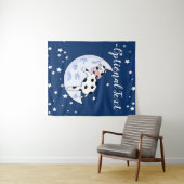 Kuh über dem Mond Wandteppich (Beispiel (Horizontal))