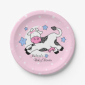 Kuh über Mond-Baby Pappteller (Vorderseite)