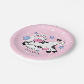 Kuh über Mond-Baby Pappteller (Schrägansicht)