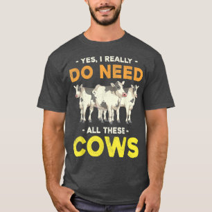 Kuh Überlandbetrieb Tierischer Bauer Funny Cow T-S T-Shirt