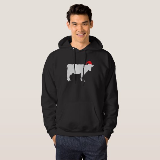 Kuh Ugge Weihnachts Sweater Bauer Hoodie (Vorne ganz)