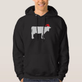 Kuh Ugge Weihnachts Sweater Bauer Hoodie (Vorderseite)