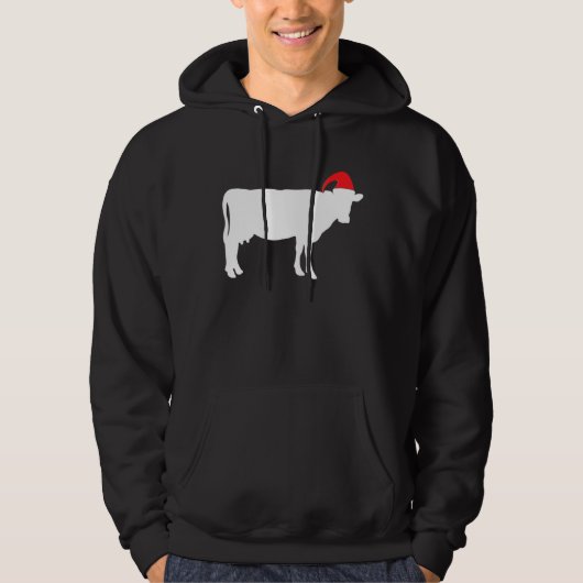 Kuh Ugge Weihnachts Sweater Bauer Hoodie (Vorderseite)