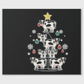 Kuh Ugly Weihnachtsbaum Geschenkpapier (Flach)