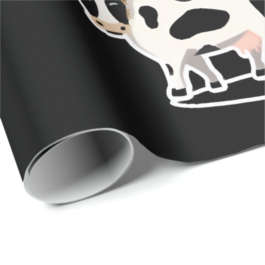 Kuh Ugly Weihnachtsbaum Geschenkpapier (Rolleneckpunkt)