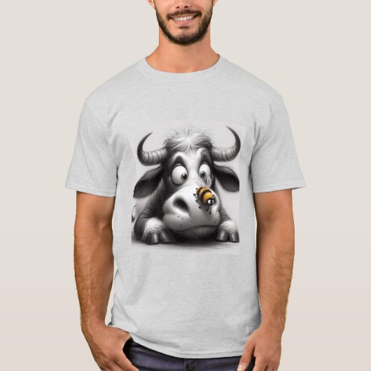 Kuh und Biene T-Shirt (Vorderseite)