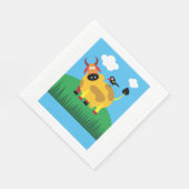 Kuh und Blackbird Paper Napkins Serviette (Ecke)