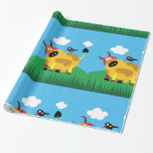 Kuh- und Blackbird-Umschlagpapier Geschenkpapier (Ungerollt)