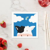 Kuh und Dragonfly Serviette (Beispiel)