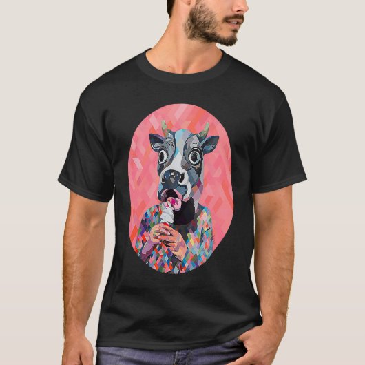 Kuh und Eis Augmented Reality T-Shirt (Vorderseite)