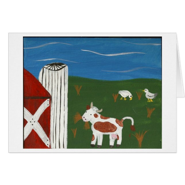 Kuh und Enten (Vorderseite (Horizontal))